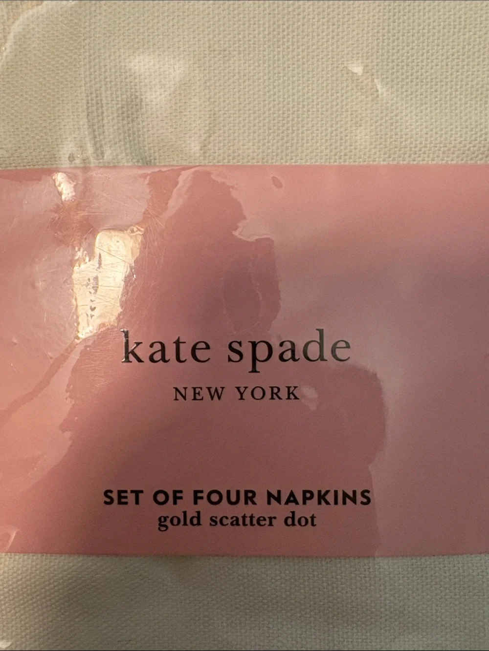 Kate Spade Gold Scatter Dot Napkins